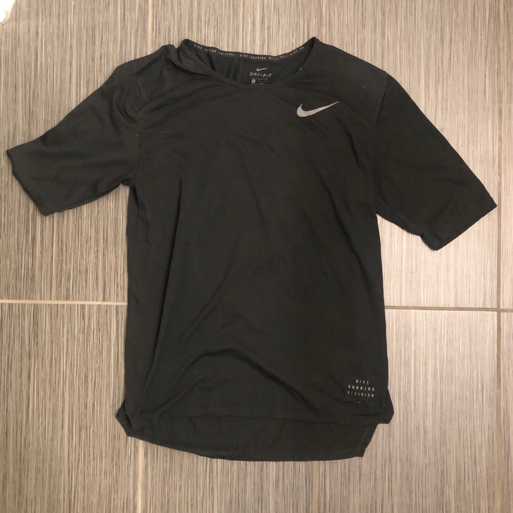 Black Nike Running Division Dri-FIT Shirt Sz M